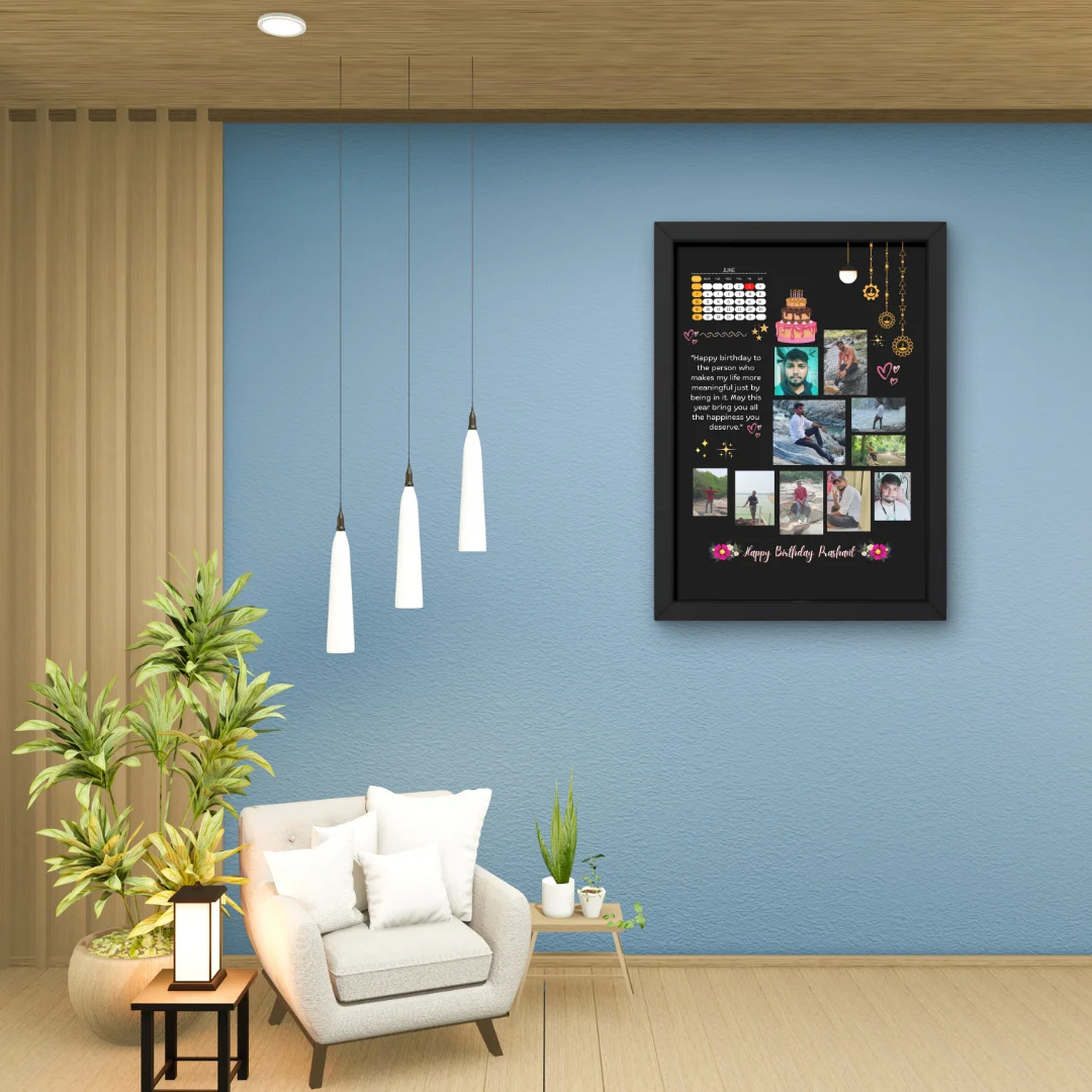 Personalized Birthday Memory Collage Frame - Image 4